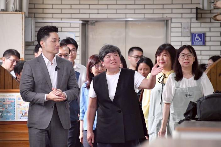 臺北市長蔣萬安今（31）日視察大安托嬰中心-3