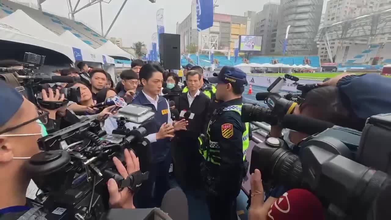 市長蔣萬安與副市長林奕華也親自視察警方維安部署