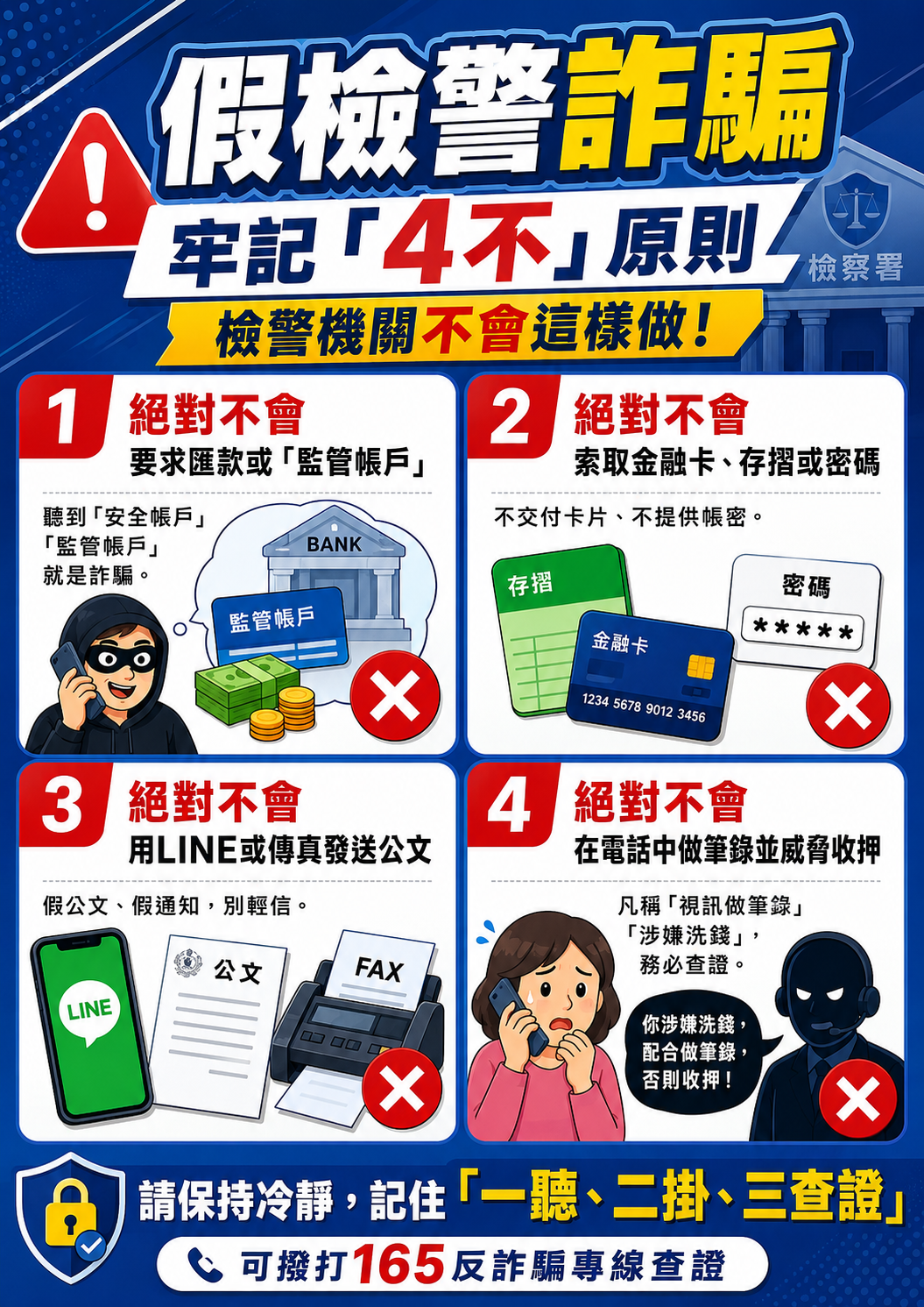 假檢警詐騙手法-圖左