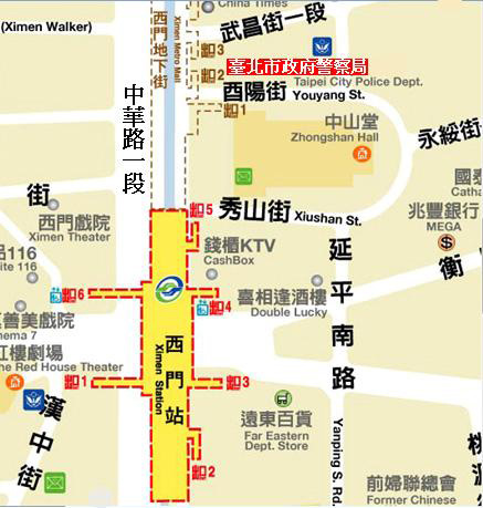 Taipei City Police Department-MMO-TCPDmap