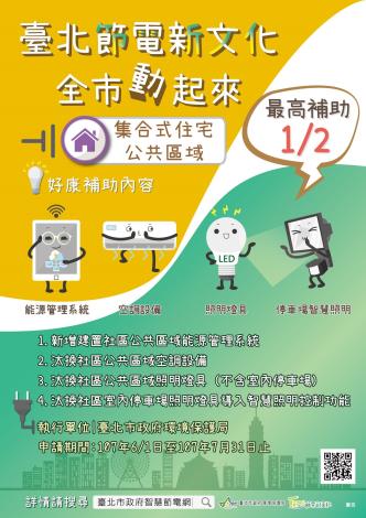 社區節能改造補助計畫海報
