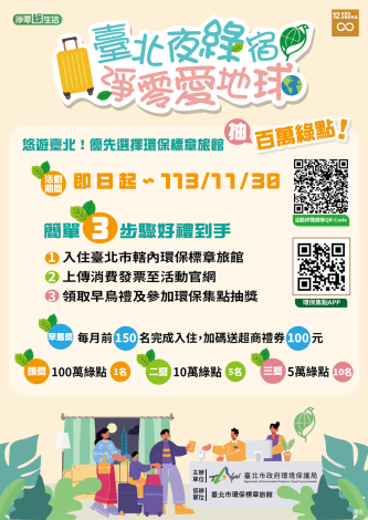 臺北夜綠宿活動海報