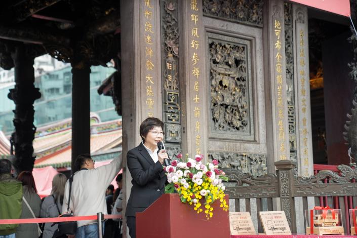 臺北市政府副秘書長王玉芬致詞