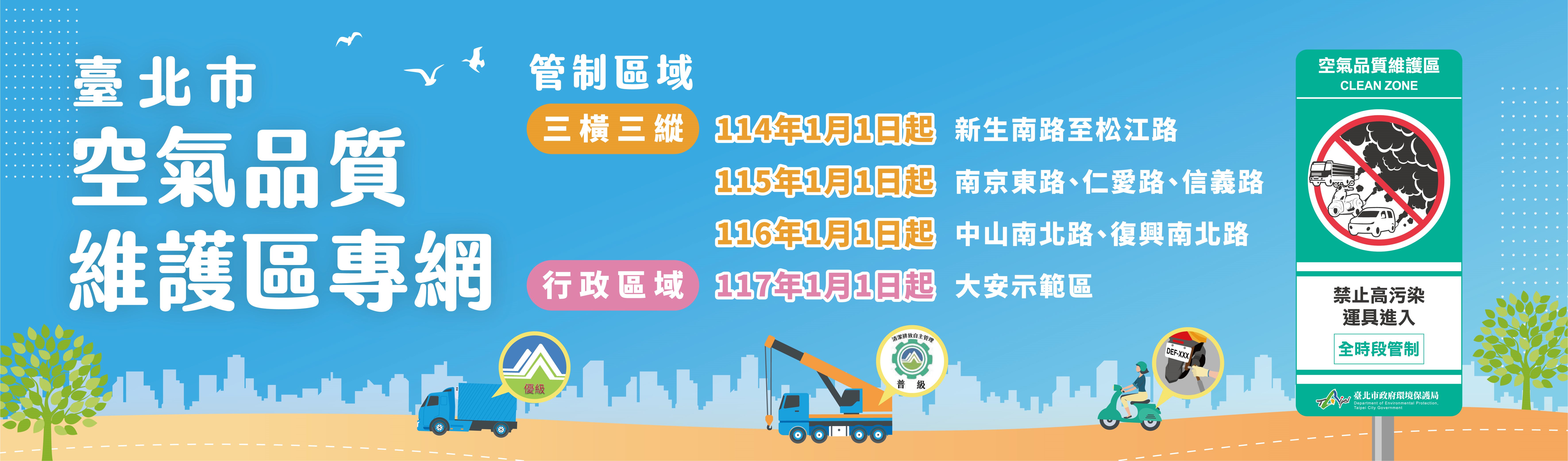 臺北市「空氣品質維護區」