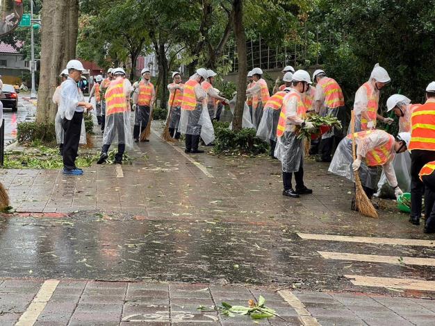 本市替代役役男協助市容復原工作