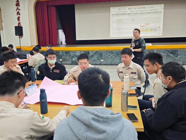 教授帶領分組討論、操作