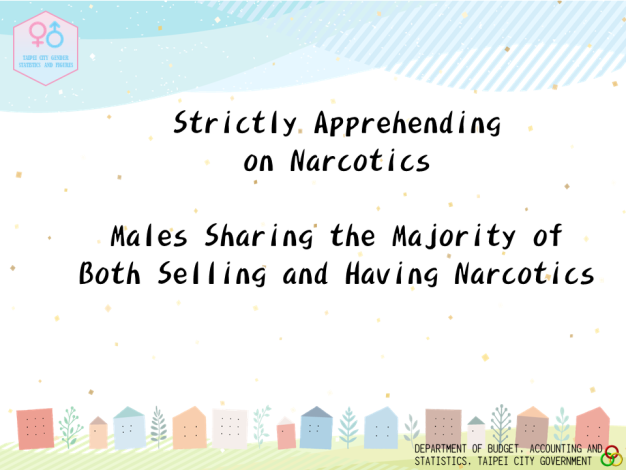 Strictly Apprehending on Narcotics, Males Sharing the Majority of Both Selling and Having Narcotics