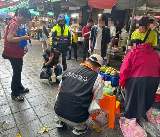 傳統市場電子磅秤抽查照片5_法務局提供