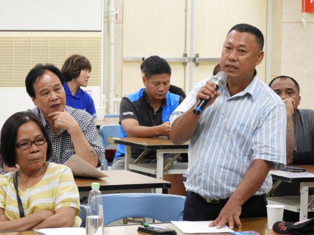 區民發表意見一