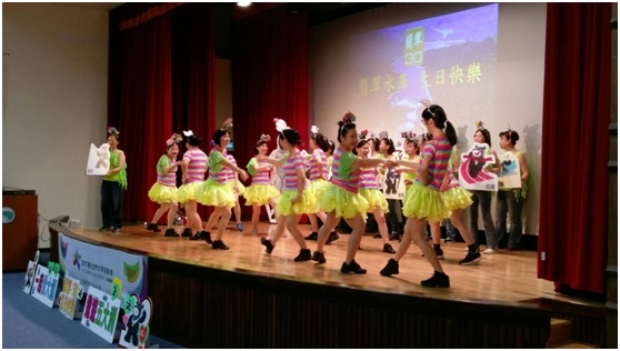 7月15日活動照片:大濱江地區發展促進會世大運宣導舞蹈表演。