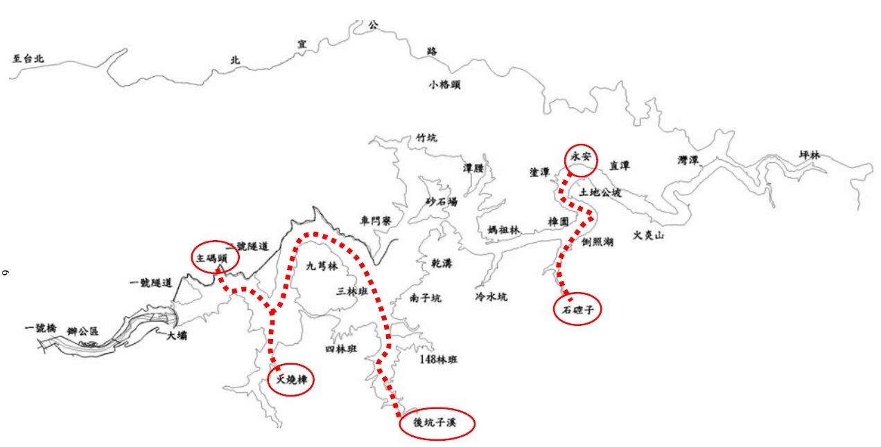 翡翠水庫今年開闢2條清明「掃墓航道」，並首次於石碇永安碼頭設置「緊急救護站」