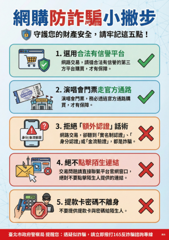 打詐臺北隊115年1月份反詐宣導。