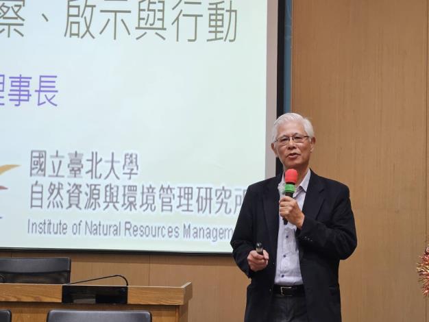 04-國立臺北大學李堅明教授蒞臨指導並進行專題演講