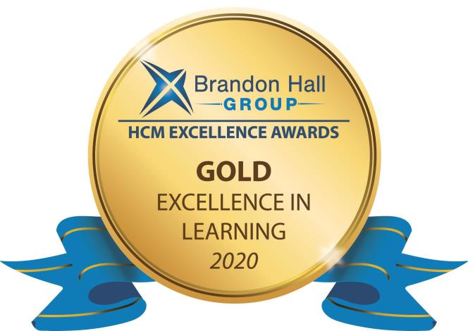 2020美國brandon hall卓越人力資本競賽金牌獎logo