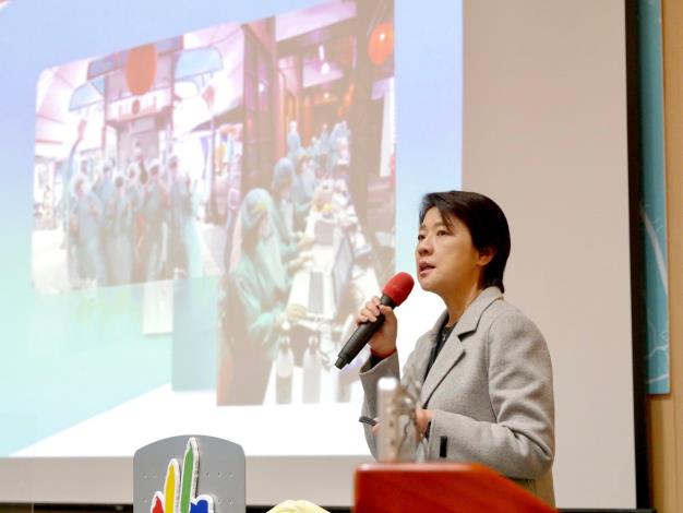 照片2. 黃珊珊副市長分享臺北市在地化防疫政策