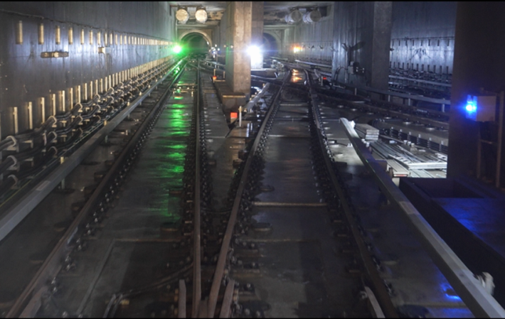 電聯車首度跨入廣慈／奉天宮站前道岔