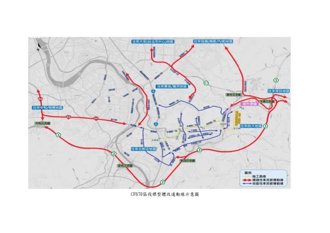 整體改道動線示意圖