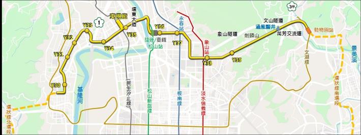 東環段計畫路線圖