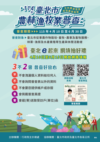 114年農林漁牧業普查