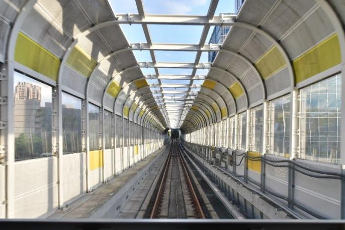 The inside and outside of the sound barriers have both become  stages for public art.