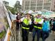 Mayor Chiang and Legislative Yuan Member Lai Shyh-bao inspect the construction site 