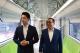 Taipei City and New Taipei City mayors visit the Wanda line first train