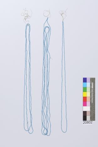 圖12_撒奇萊雅族衣飾manseng珠串項鍊。（臺北市立文獻館提供）