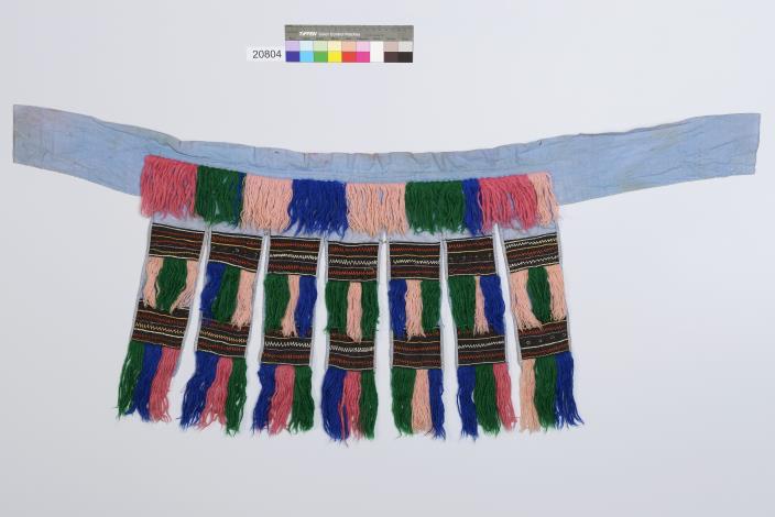 圖11_撒奇萊雅族衣飾palimayen片裙（2之2）。（臺北市立文獻館提供）