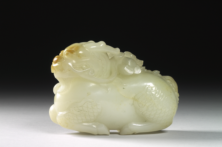 1-清 玉龍馬負圖