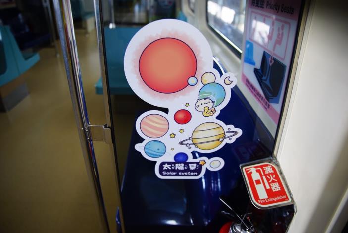 2019夏夜星空號彩繪列車內