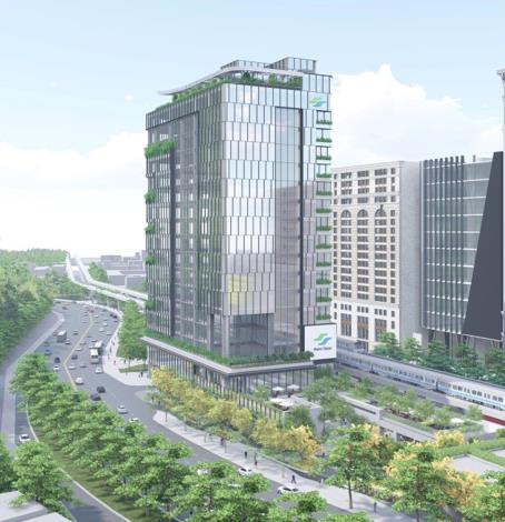 東北向視角模擬示意圖