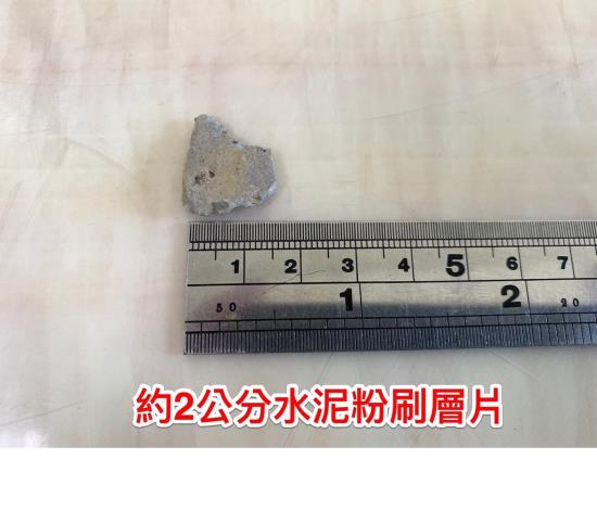 約2公分水泥粉刷層片