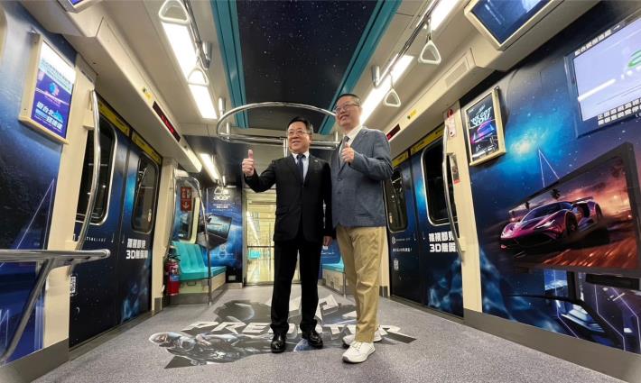 臺北捷運公司副總經理陳建財(圖左),宏碁臺灣區營運長張世欣(圖右)。