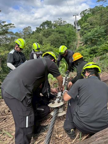 貓空纜車纜索裁剪作業1