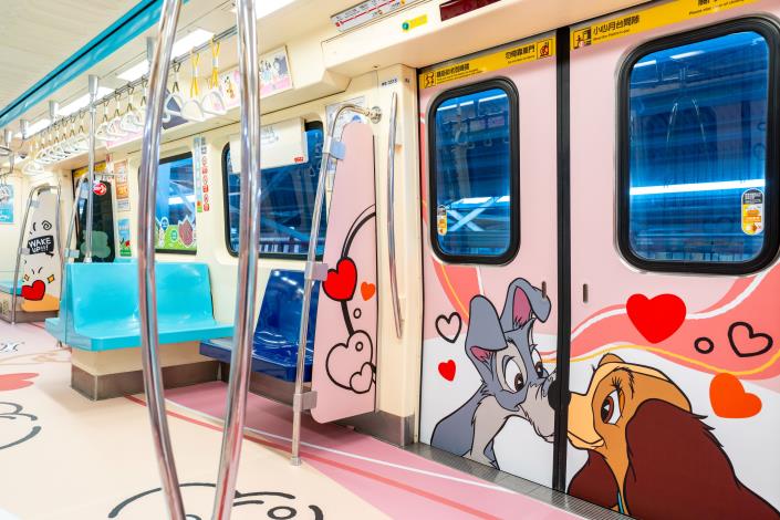 迪士尼貓狗主題彩繪列車5