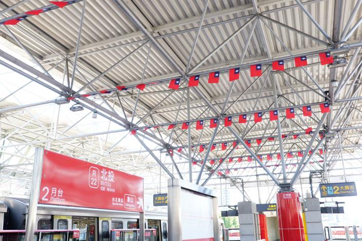 捷運車站國旗布置(1)縮