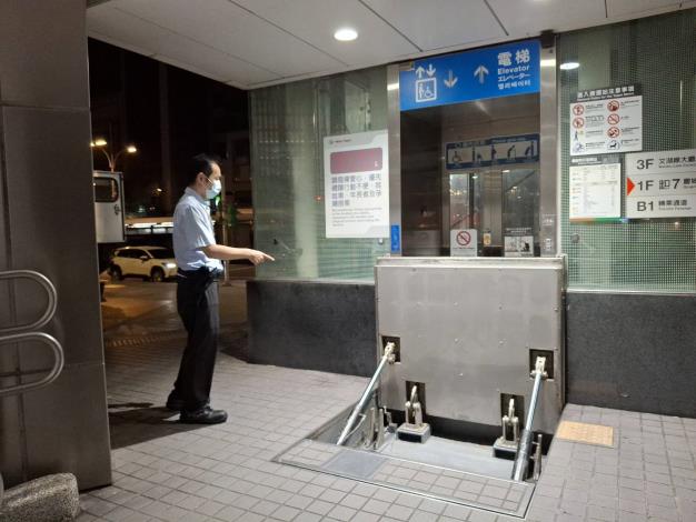 文湖線南京復興站防洪設備測試2