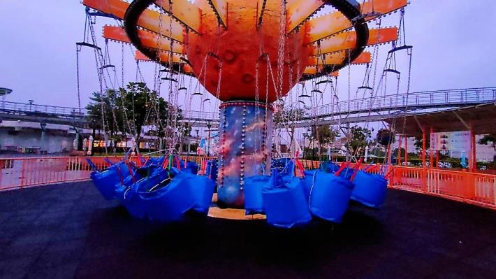 兒童新樂園防颱整備