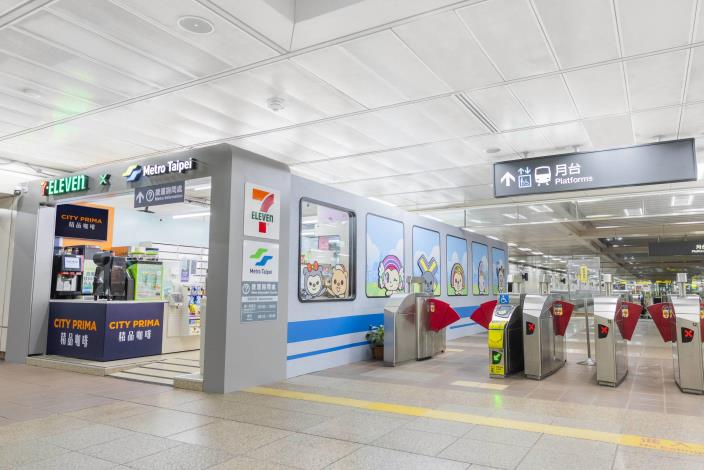「7-ELEVEN X Metro Taipei聯名店」在臺大醫院站7