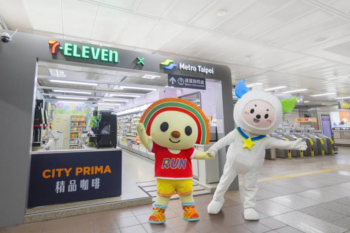 「7-ELEVEN X Metro Taipei聯名店」在臺大醫院站1