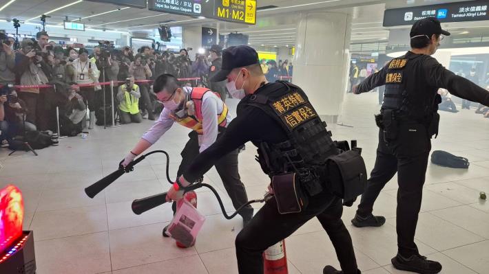 臺北車站特定區高強度無差別攻擊危安演練(2)