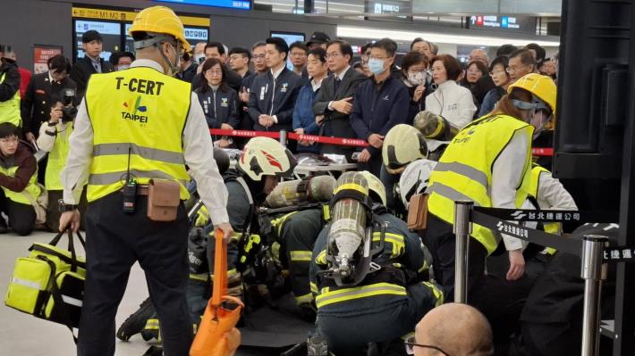 臺北車站特定區高強度無差別攻擊危安演練(1)