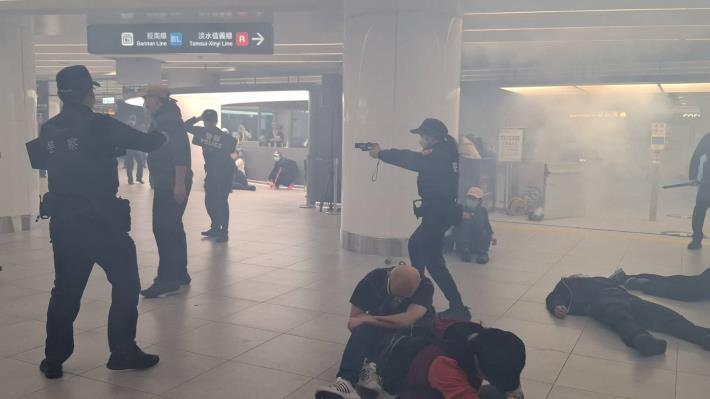 臺北車站特定區高強度無差別攻擊危安演練(3)