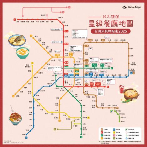 臺灣米其林指南星級餐廳地圖