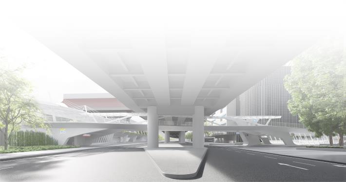 跨越市民大道空廊(模擬圖)
