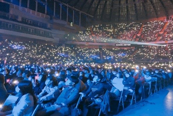 節目開演觀眾自主戴口罩 節目開演觀眾自主戴口罩