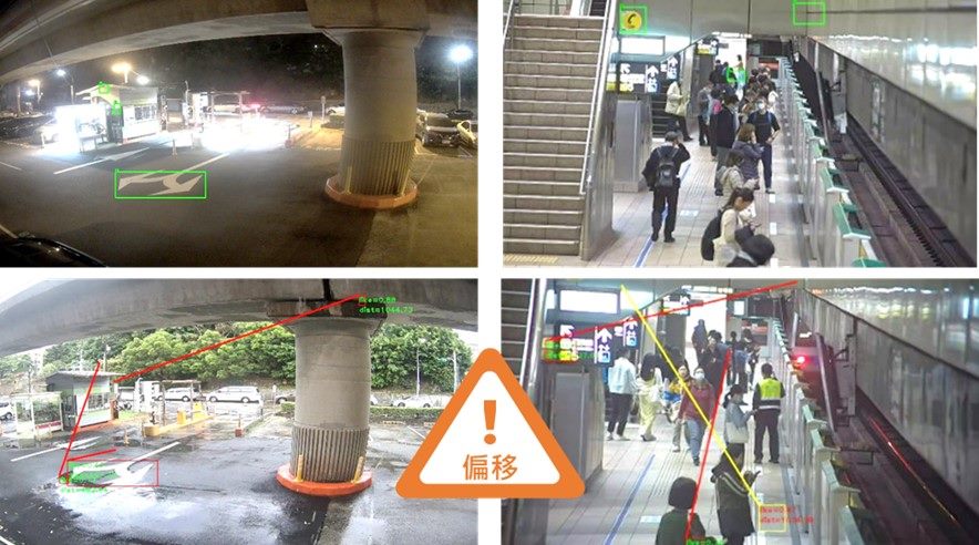 攝影機角度偏移自動檢測照片