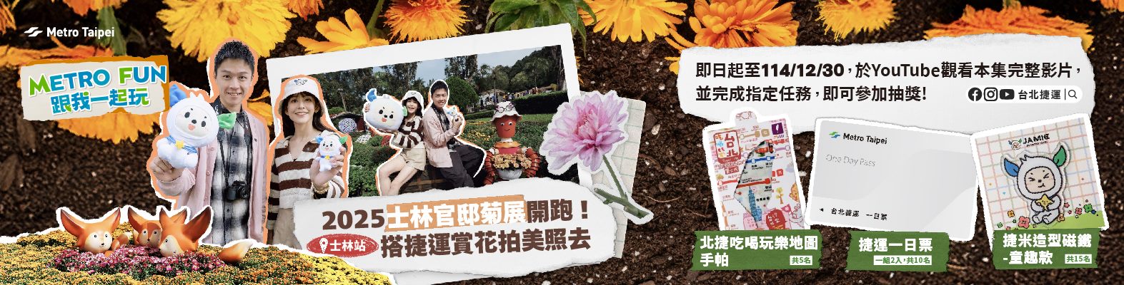 〔Metro Fun〕2025士林官邸菊展開跑！搭捷運賞花拍美照去