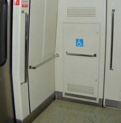 Parking Space for Wheelchairs-High Capacity Trains