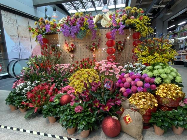 現場展示應景春節花禮2